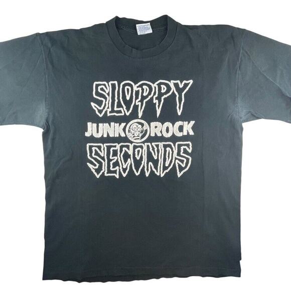 Sloppy Seconds Junk Rock punk band t-shirt 'Kegs R 4 Kids' men's XL vintage 90s